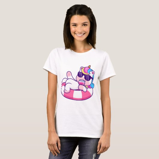 T-shirt Cute Unicorn (Devant entier)