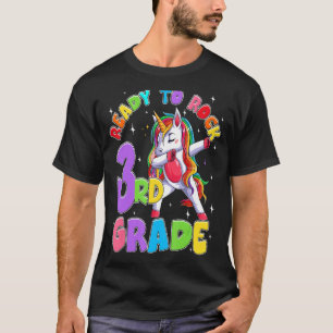 T-shirt Cute Unicorn Dabbing 3e année Bonne première école