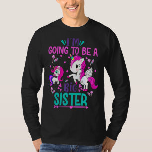 T-shirt Cute Unicorn Enfants Filles Je Vais Être Un Grand