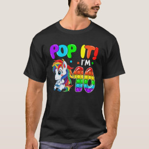 T-shirt Cute Unicorn Fidget Toys Pop It I'm 10 Kids 10Th B