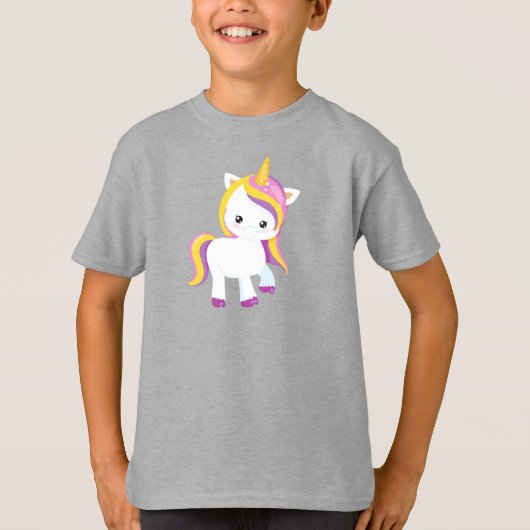 T-shirt Cute Unicorn, Kawaii Unicorn, Little Unicorn (Devant)