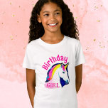 T-Shirt Cute Unicorn Magique Anniversaire fille<br><div class="desc">Jolie Unicorn Magique T-shirt fille Anniversaire. Le t-shirt présente un dessin de licorne mignon et magnifique et des étoiles colorées.</div>