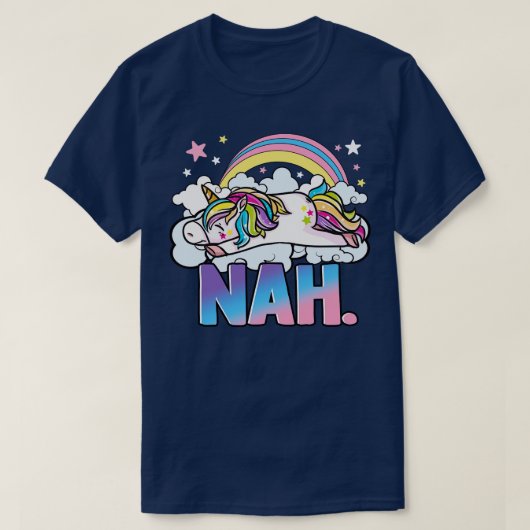 T-shirt Cute Unicorn Nah (Design devant)