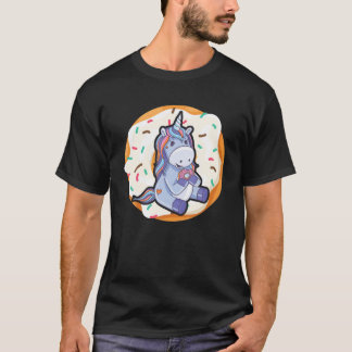 T-shirt Cute Unicorn Nap Sweet Donut Doughnut Food Party