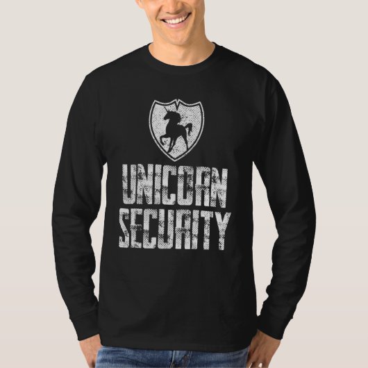 T-shirt Cute Unicorn Sécurité Et Protec Présente (Devant)