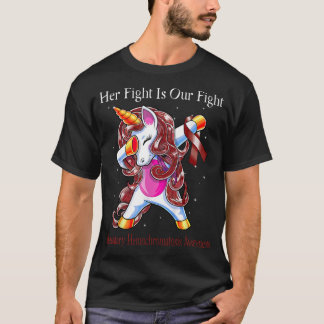 T-shirt Cute Unicorn Son Combat Est Notre Combat Hem Héréd
