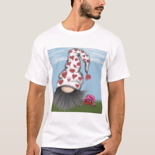 T-shirt Cute Valentine Gnome (Devant)