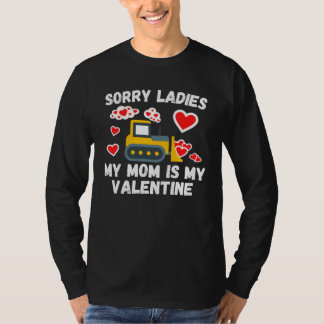 T-shirt Cute Valentine s Day Son  Construction Kids Boys