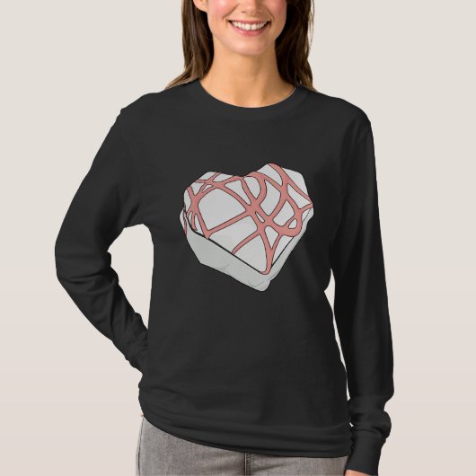 T-shirt Cute Valentines  Funny Valentine Heart Snack Cake (Devant)