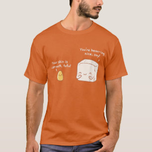 T-shirt Cute Vegan Pun Tofu et les haricots amour Nourritu