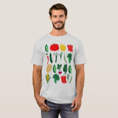 T-shirt Cute Vegetables (Devant entier)