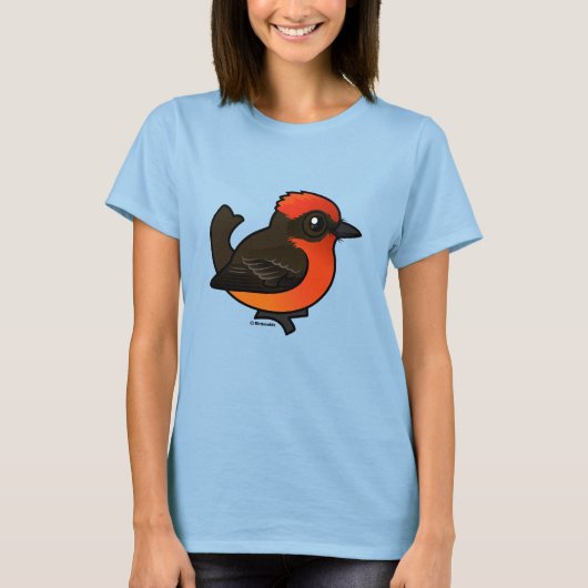 T-shirt Cute Vermilion Flycatcher (Devant)