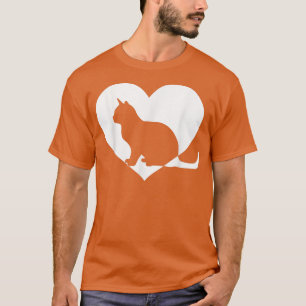 T-shirt Cute vintage Qui aime Chats Chats Noir chat Drôle