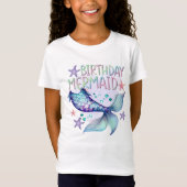 T-Shirt Cute violet rose Parties scintillant moderne Sirèn (Devant)