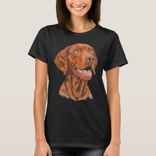 T-shirt Cute Vizsla Dog on Vizsla (Devant)