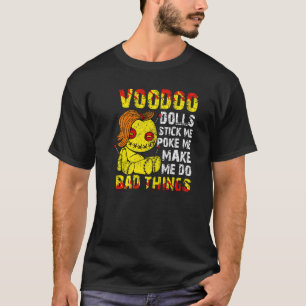 T-shirt Cute Voodoo Teddy Bear Poupées Acupuncture Scandal