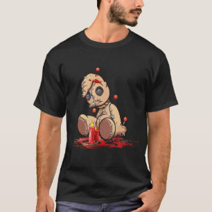 T-shirt Cute Voodoo Teddy Bear Poupées Acupuncture Scandal