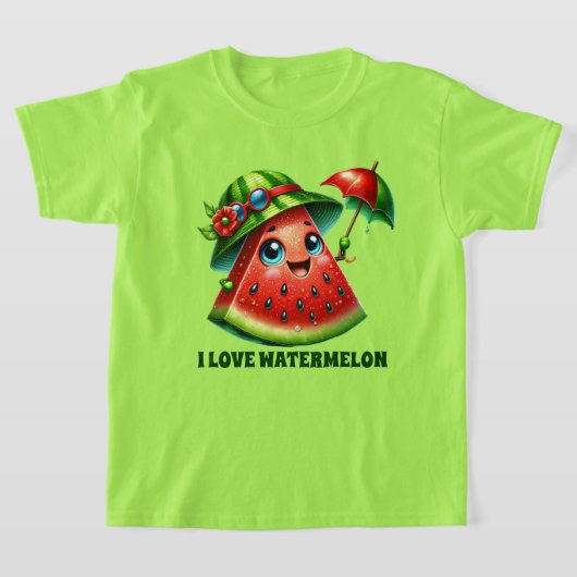 T-shirt Cute watermelon lovers add text (Poser)