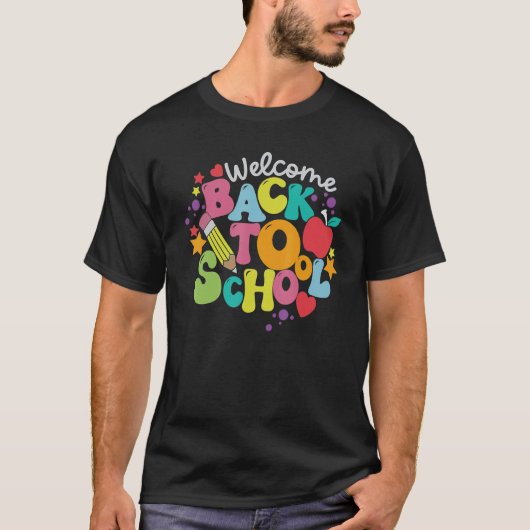T-shirt Cute Welcome Back To School First Day Of School Te (Devant)