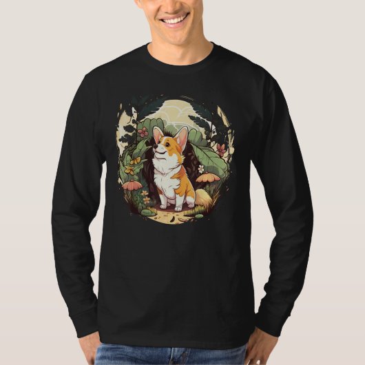 T-shirt Cute Welsh Corgi Dog on Welsh Corgi  1 (Devant)