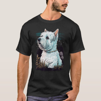T-shirt Cute West Highland White Terrier Dog on Westie Lov