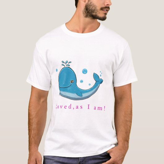 T-shirt Cute whale  (Devant)