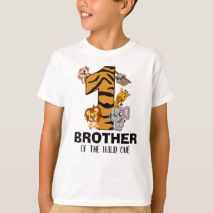 T-shirt Cute Wild One Jungle Animal Safari Brother Zoo