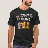 T-shirt Cute Wild One Jungle Safari Zoo Animal Grandpa (Devant)
