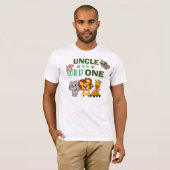 T-shirt Cute Wild One Jungle Safari Zoo Animal Uncle (Devant entier)