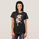 T-shirt Cute Yellow Lab (Devant entier)