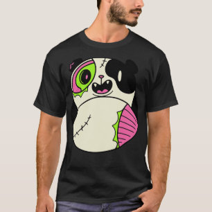 T-shirt Cute Zombie Panda Drôle Halloween Animaux