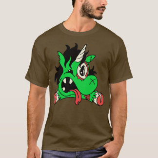 T-shirt Cute Zombie Unicorn Drôle Halloween Animaux