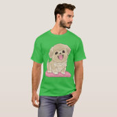 T-shirt Cuteibetan Spaniel dog on pillow boy (Devant entier)