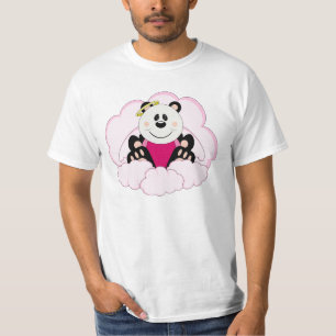 T-shirt Cutelyn Baby Girl Angel Panda Ours Sur Les Nuages