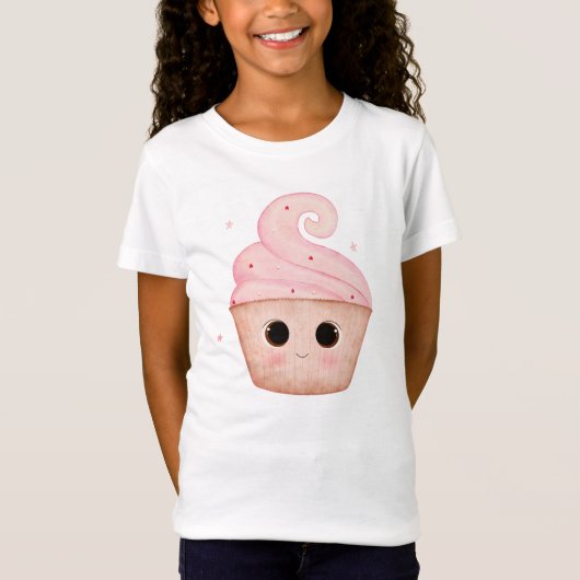 T-Shirt Cutesse cuite - Illustration de Kawaii Muffin (Devant)