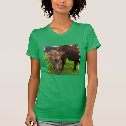 T-shirt Cutest Baby Animals | Cow & Calf (Devant)