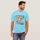 T-shirt Cutest Baby Animals | Yellow Labrador Retrievers (Devant entier)