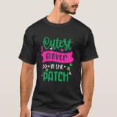 T-shirt Cutest Clover Dans Le Patch Shamrock St Patrick S  (Devant)