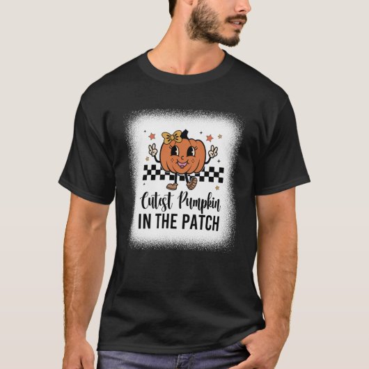 T-shirt Cutest Pumpkin In The Patch Toddlers Girls Swea (Devant)