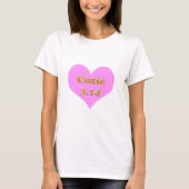 T-shirt Cutie 3,14 Pi Jour Coeur rose (Devant)
