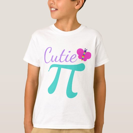 T-shirt Cutie Pi Cute Math Pun Enfants (Devant)