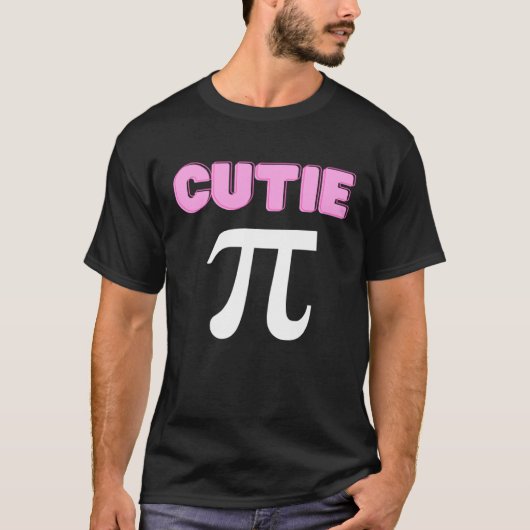 T-shirt Cutie Pi Funny Math Joke Geek Cute Pi Day (Devant)
