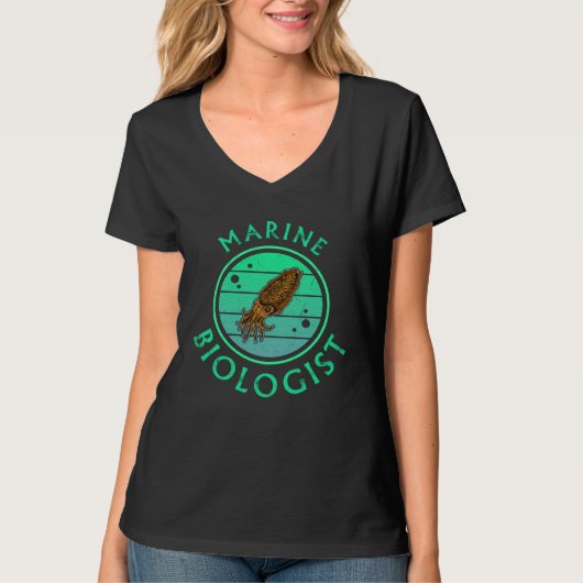 T-shirt Cuttlefish marine biologist underwater seabed biol (Devant)