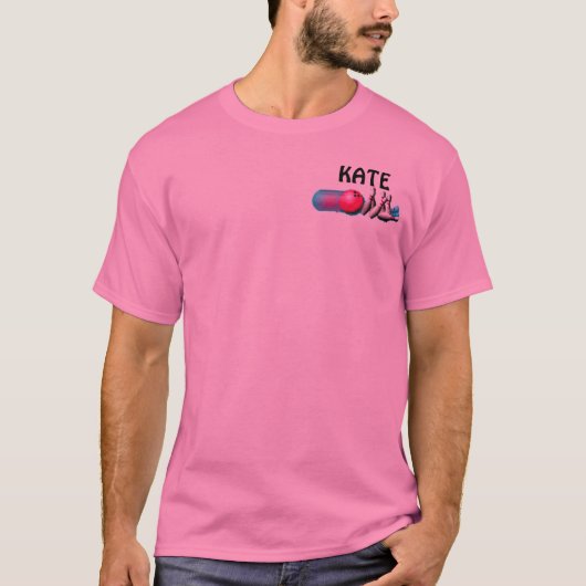 T-SHIRT CUVETTE SUR LE ROSE, WAGNER (Devant)