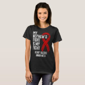 T-shirt CVD My Nephew's Fight Is My Fight Heart Disease Aw (Devant entier)