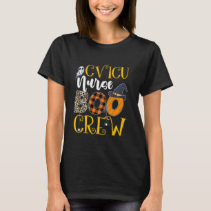 T-shirt CVICU Nurse Leopard Cardiovasculaire ICU Nurse Boo