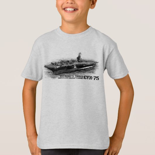 T-shirt CVN-75 Harry S. Truman Les pattes de base des enfa (Devant)