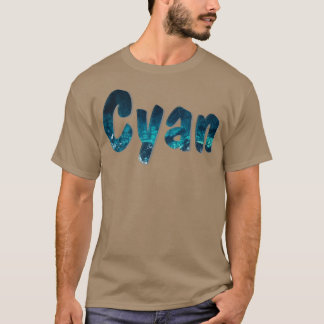 T-shirt Cyan