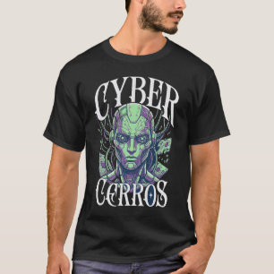 T-shirt Cyber Cerros Streetwear Graphique – Futuriste AI C