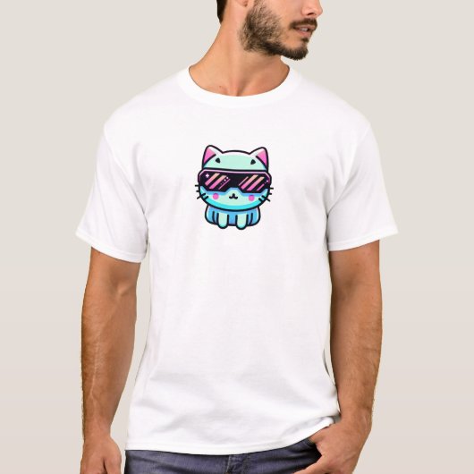 T-shirt Cyber chat (Devant)